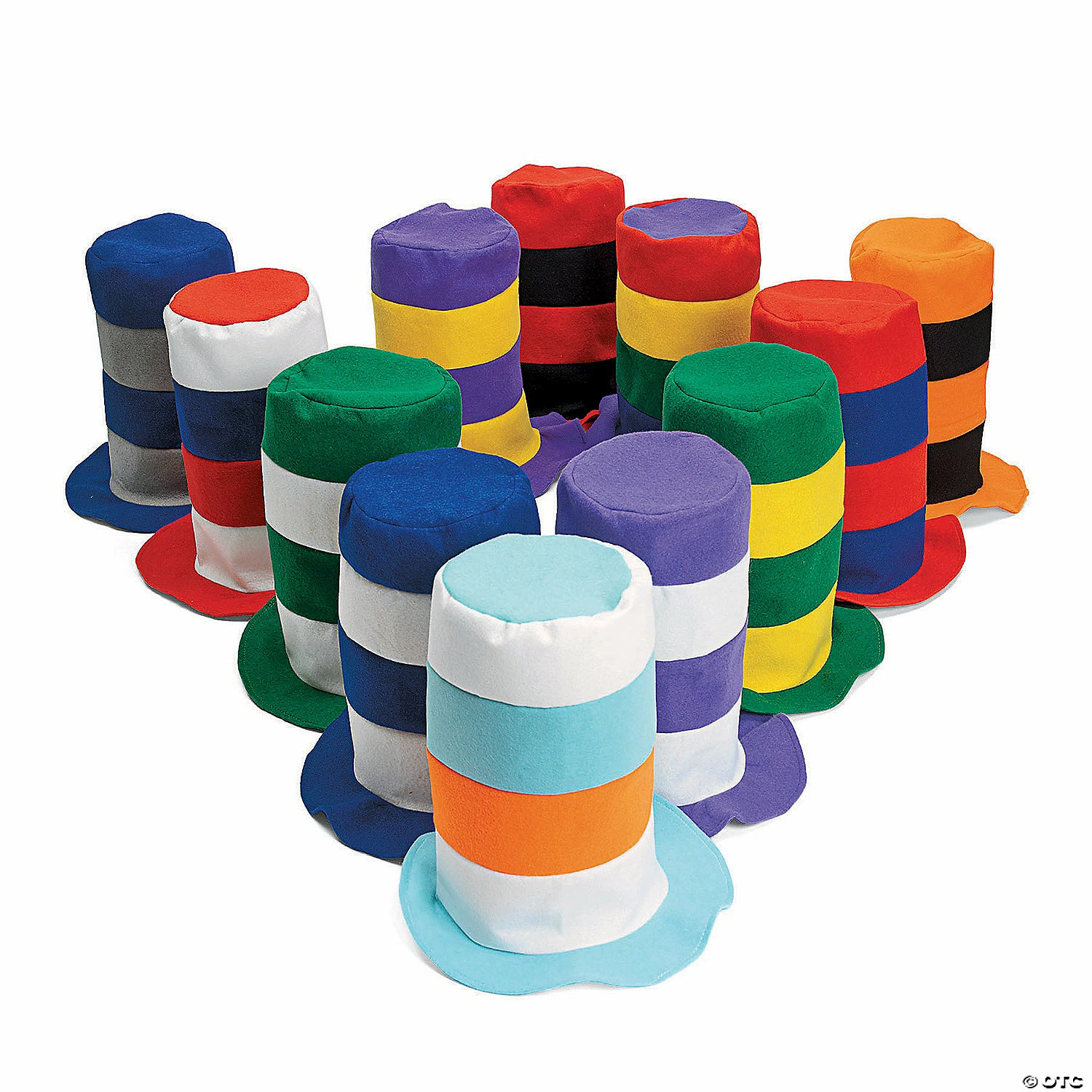 Budget π₯° Stovepipe Hats Assortment - 12 Pc. β