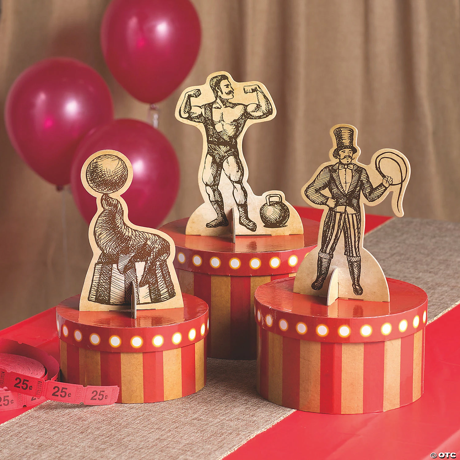 Top 10 π Vintage Circus Centerpiece Set - 3 Pc. π - Image 2