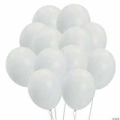 Promo 🌟 White 11" Latex Balloons - 12 Pc. 😉